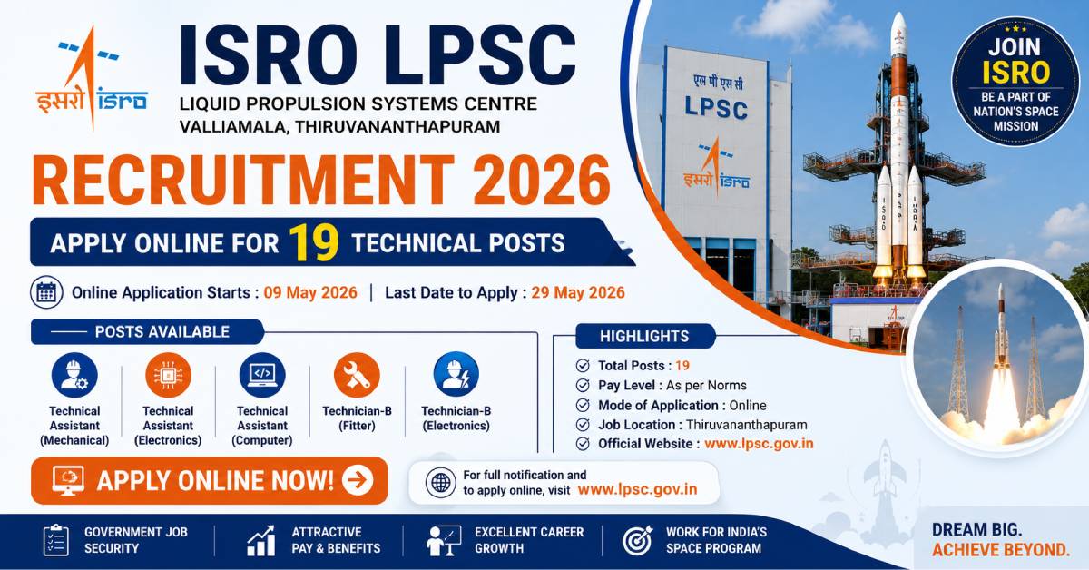 ISRO LPSC Recruitment 2026